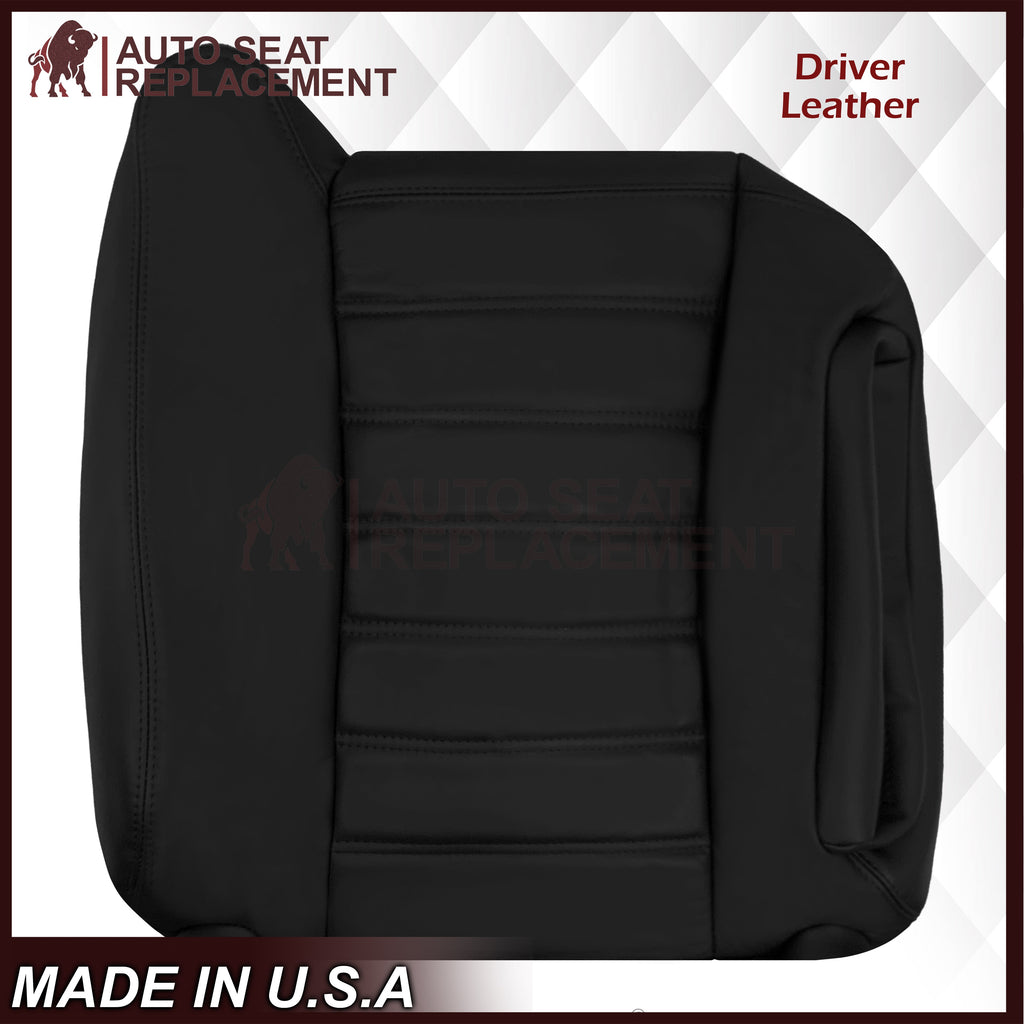 2003 - 2007 Hummer H2 SUV SUT Adventure LEATHER Seat Cover: Ebony Black