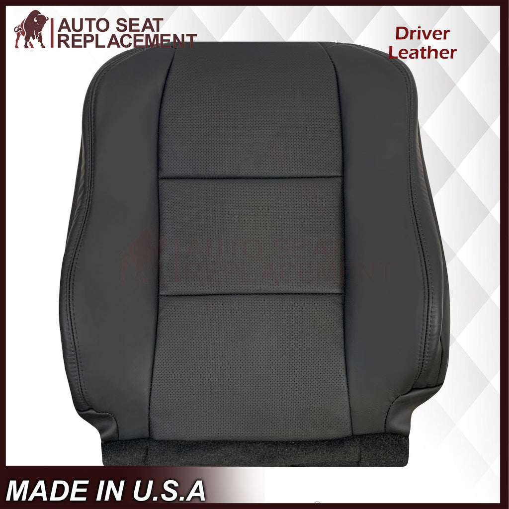 2005 - 2008 Acura TL Driver Or Passenger Seat Covers In Black: Choose Leather OR Synthetic Leather