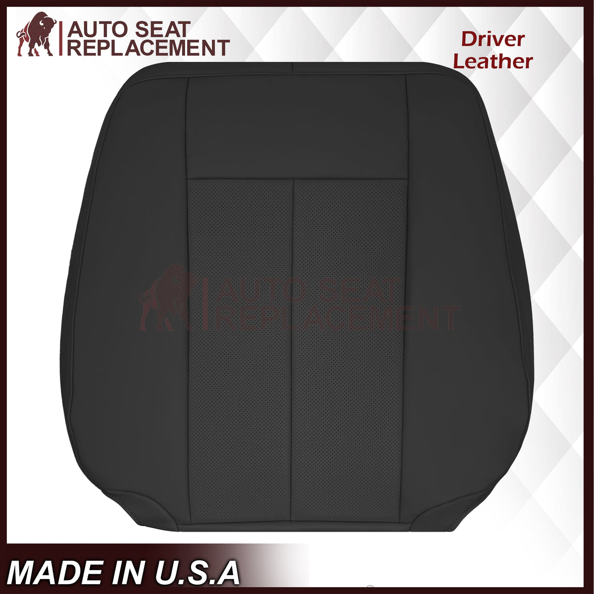 2007-2014 Ford Expedition Perforated Replacement Seat Cover In Black
