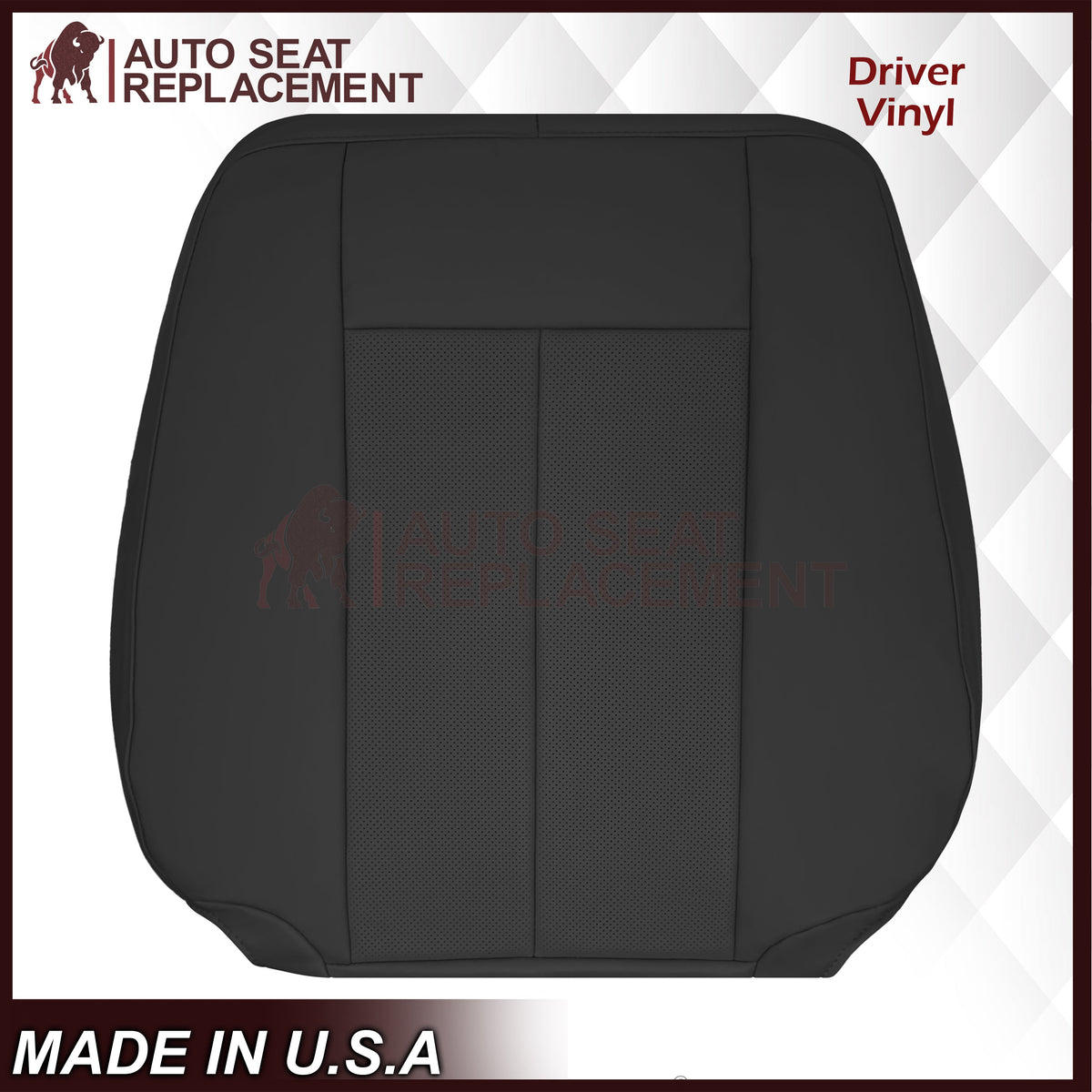 2007-2014 Ford Expedition Perforated Replacement Seat Cover In Black