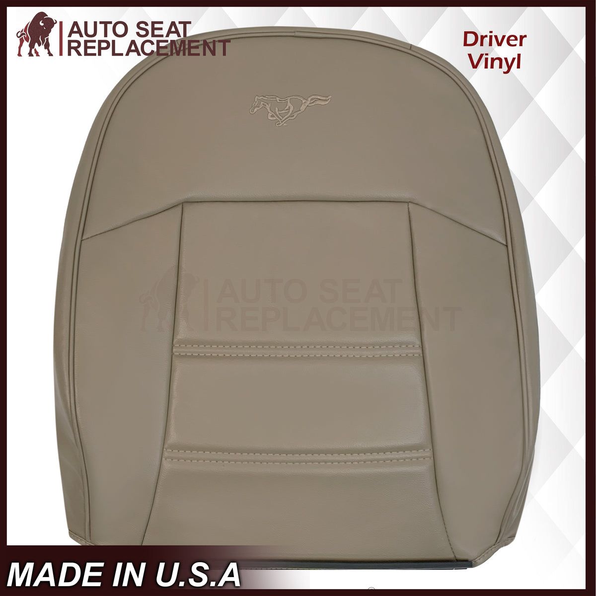 1999-2004 Ford Mustang V6 Replacement Seat Cover In Medium Parchment Tan: Choose From Variation