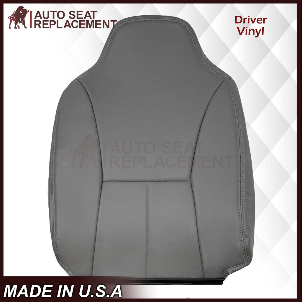1998 - 2002 Dodge Ram 1500 Base Work Truck SINGLE CAB Seat Cover in Mist Gray Vinyl
