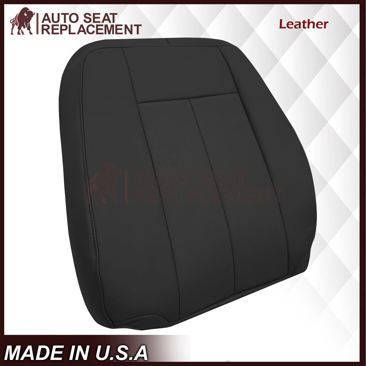 2007-2014 Ford Expedition Perforated Replacement Seat Cover In Black