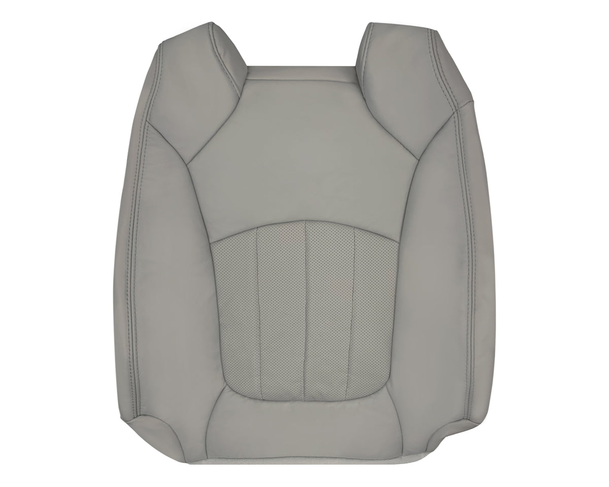2009-2012 Chevrolet Traverse LT/LTZ Driver or Passenger Replacement Seat Cover: Perforated, Gray