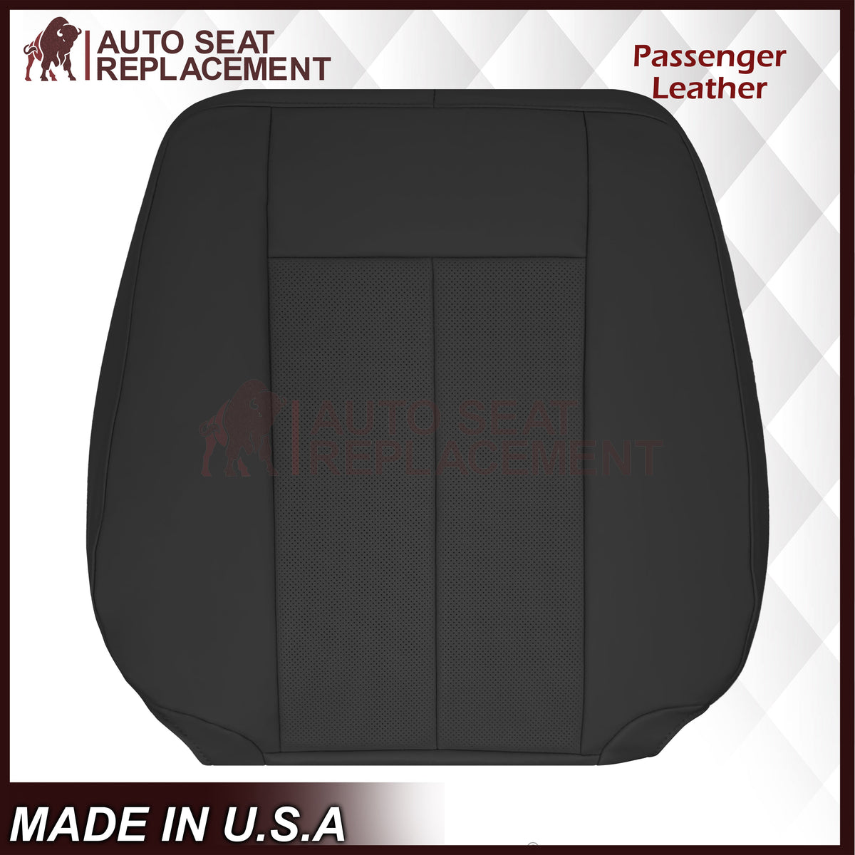 2007-2014 Ford Expedition Perforated Replacement Seat Cover In Black