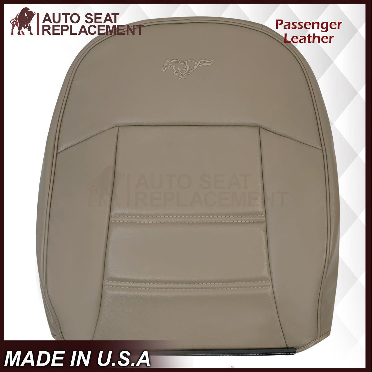 1999-2004 Ford Mustang V6 Replacement Seat Cover In Medium Parchment Tan: Choose From Variation