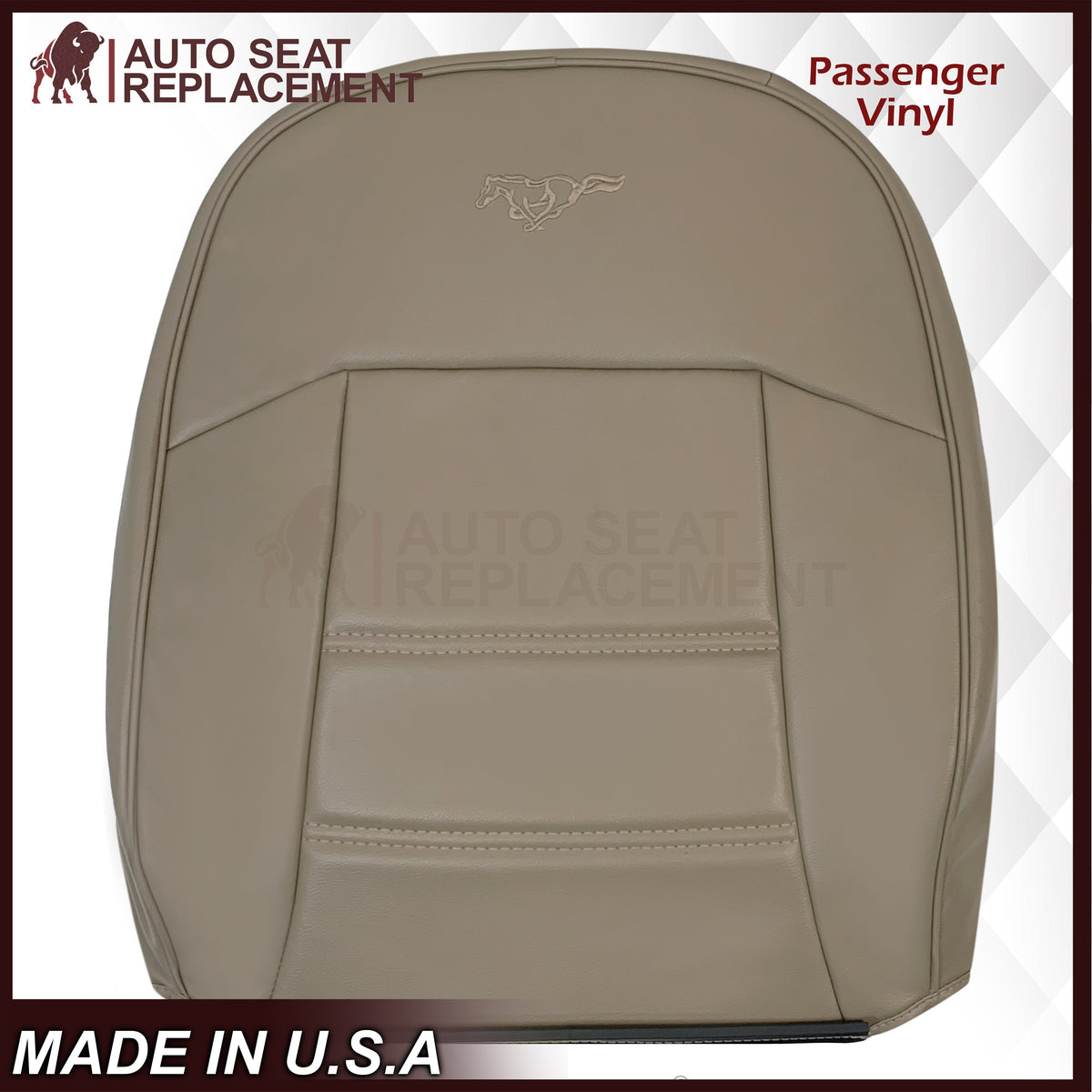 1999-2004 Ford Mustang V6 Replacement Seat Cover In Medium Parchment Tan: Choose From Variation