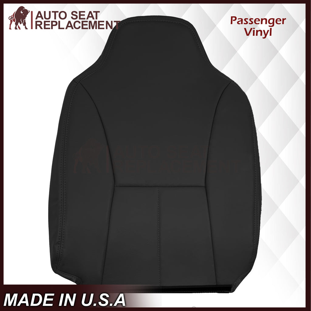 1998-2002 Dodge Ram 1500 Base Work Truck SINGLE CAB Seat Cover in Agate Very Dark Gray Vinyl