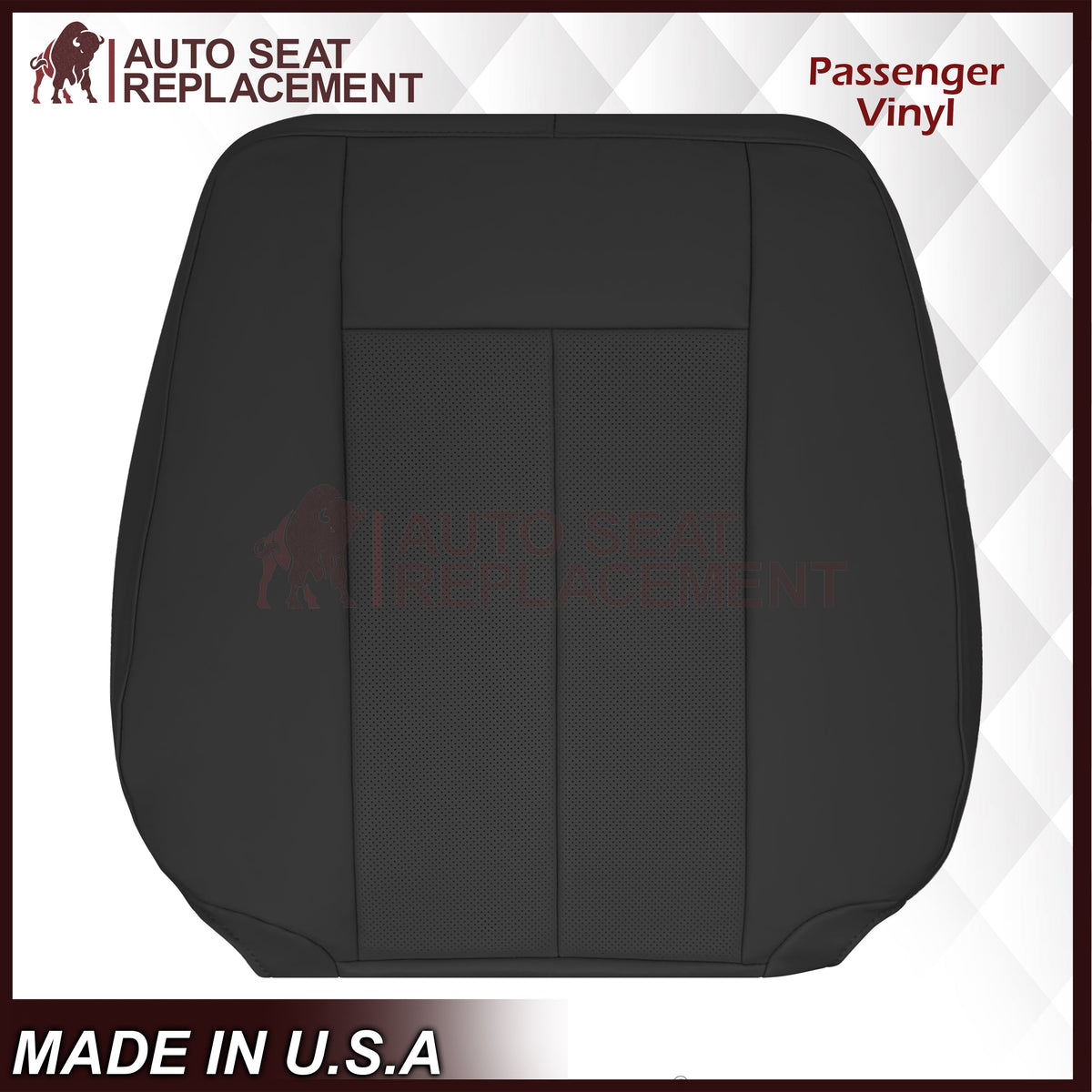 2007-2014 Ford Expedition Perforated Replacement Seat Cover In Black