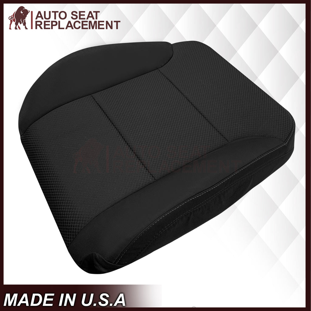 2014-2019 GMC Sierra W/T Base Work Truck Replacement Cloth Seat Cover: Black
