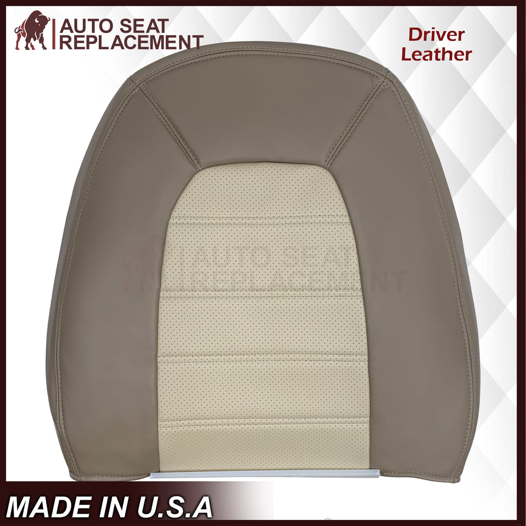 2002 - 2005 Ford Explorer Eddie Bauer Perforated Replacement Seat Cover In 2-Tone Tan