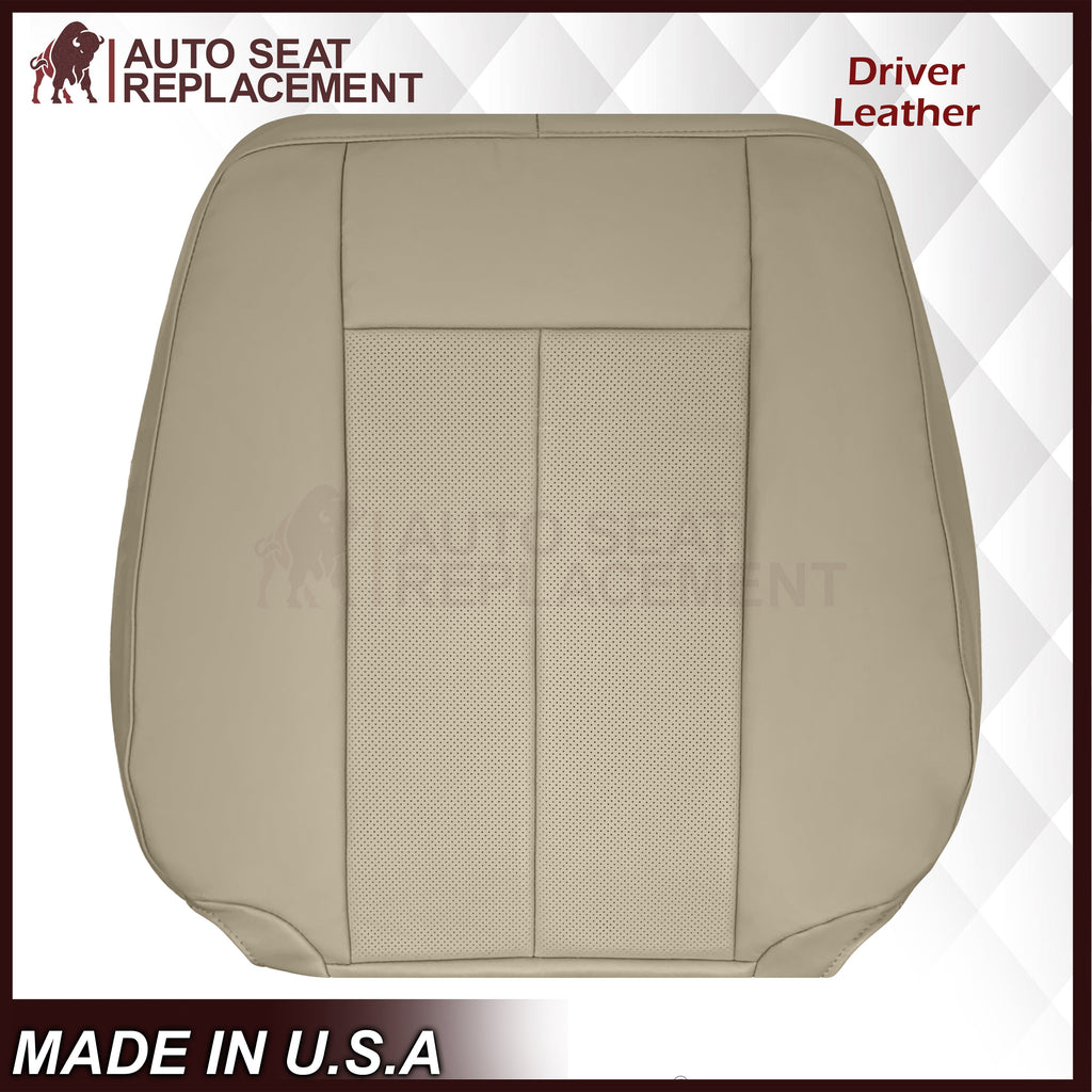 2007-2014 Ford Expedition Eddie Bauer/XLT Replacement Perforated Genuine Leather/Syn. Leather Seat Cover In Tan