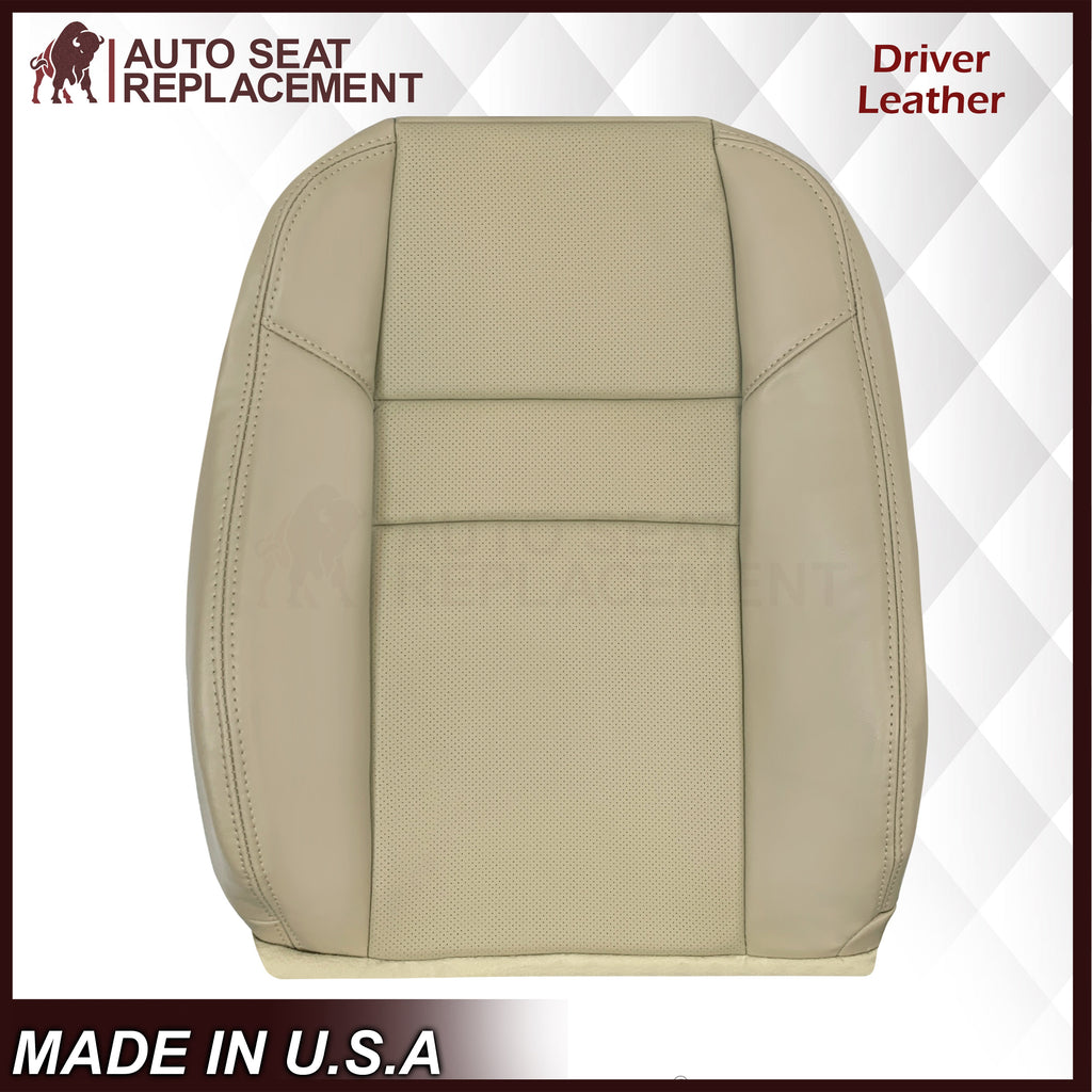 2004-2008 Acura TSX Driver Or Passenger Replacement Genuine Leather / Synthetic Leather Seat Covers: Perforated, Tan