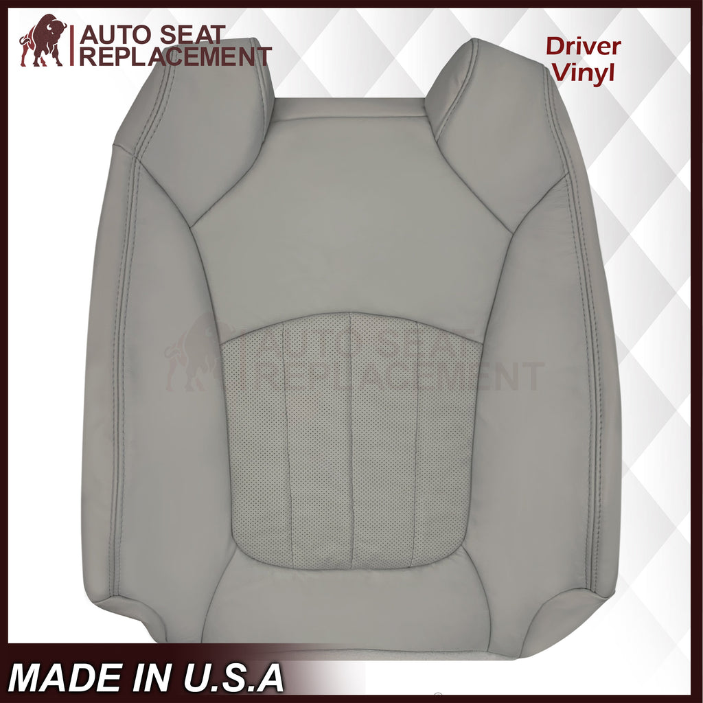 2009-2012 Chevrolet Traverse LT/LTZ Driver or Passenger Replacement Seat Cover: Perforated, Gray