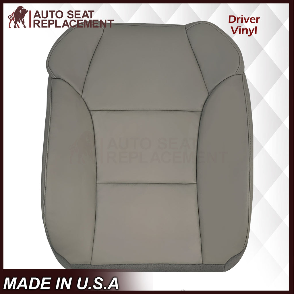 2007 - 2013 Acura MDX Driver Or Passenger Replacement Seat Covers: Non-Perforated Gray
