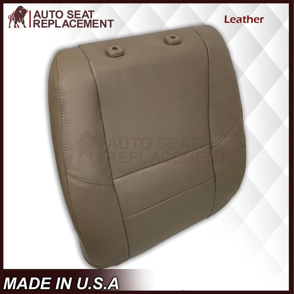 2000 - 2004 Toyota Tundra Driver OR Passenger Side Top and Bottom Replacement Seat Covers In Tan: Choose your material