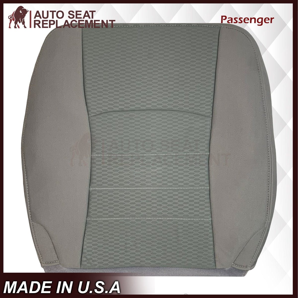 2013-2018 Dodge Ram ST Tradesman Bottom or Top Replacement Seat Cover: Cloth Diesel Gray