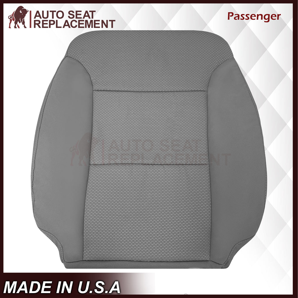 2014-2019 GMC Sierra W/T Base Work Truck Replacement Cloth Seat Cover: Gray