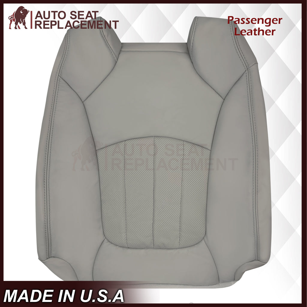 2009-2012 Chevrolet Traverse LT/LTZ Driver or Passenger Replacement Seat Cover: Perforated, Gray