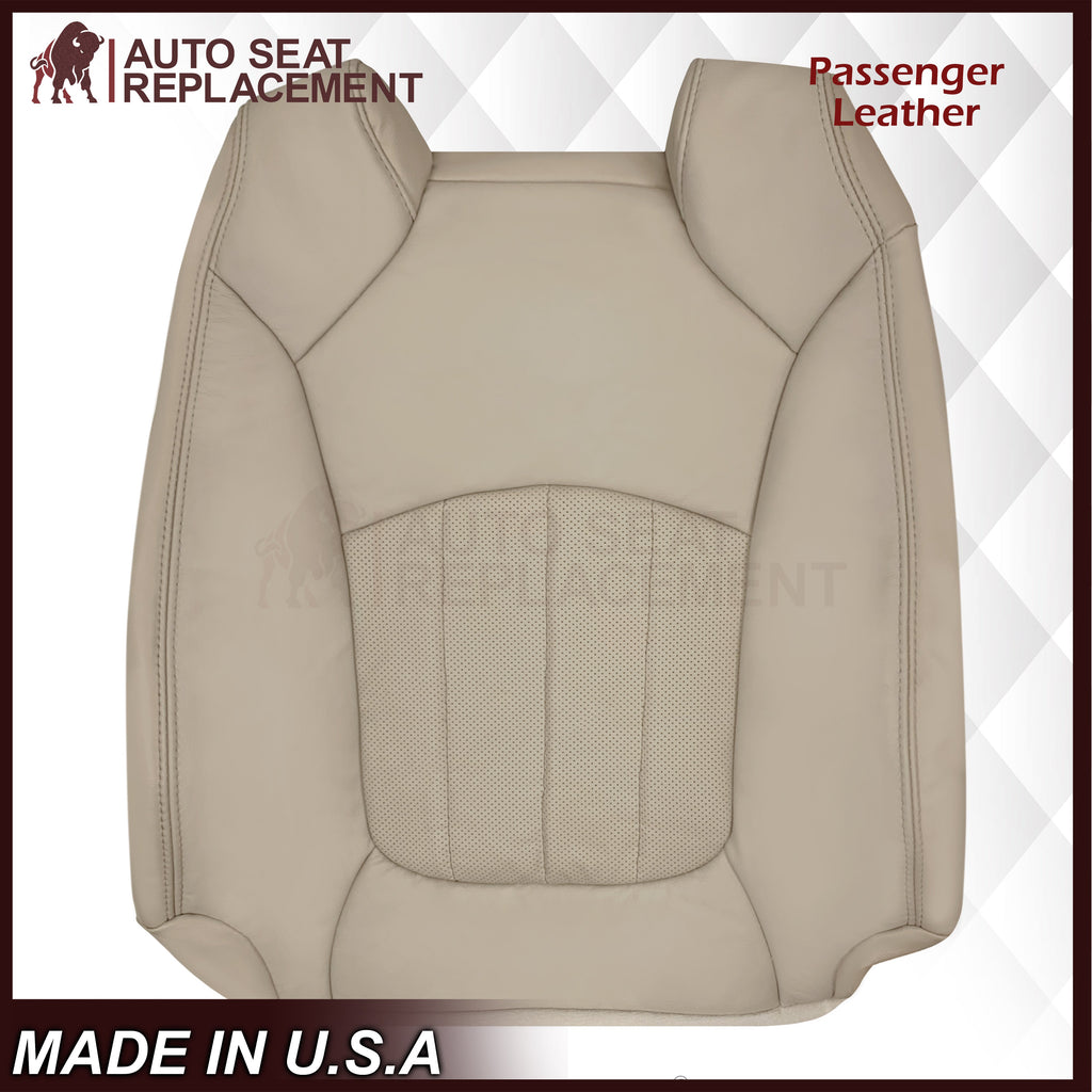 2008-2012 Buick Enclave Perforated Replacement Seat Covers In Tan: Choose Leather or Syn. Leather