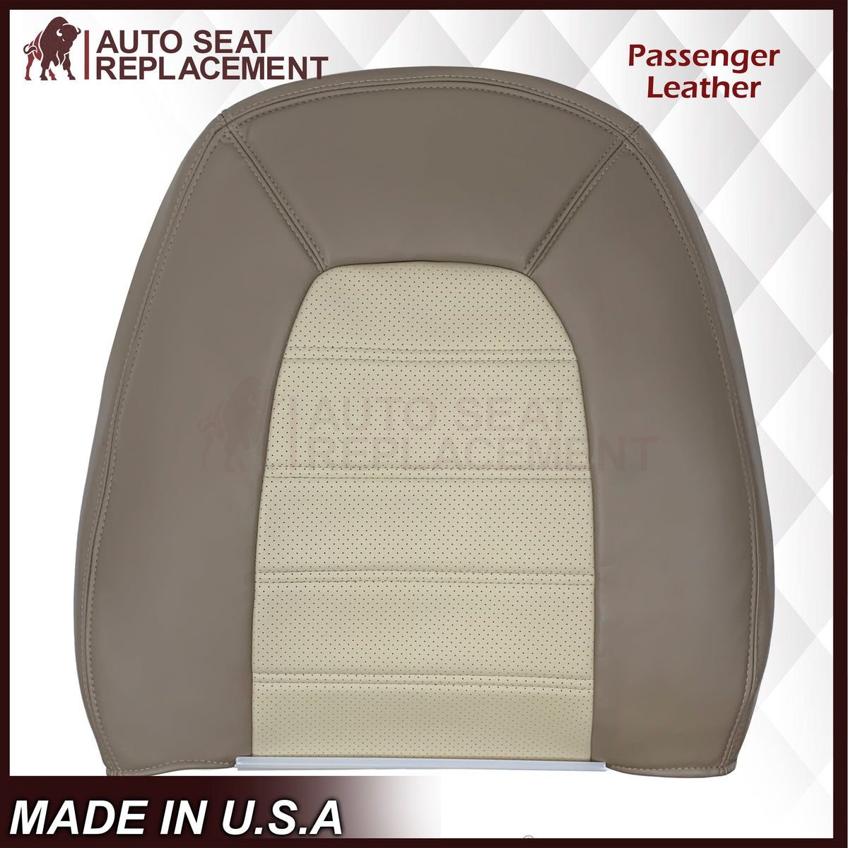 2002 - 2005 Ford Explorer Eddie Bauer Perforated Replacement Seat Cover In 2-Tone Tan