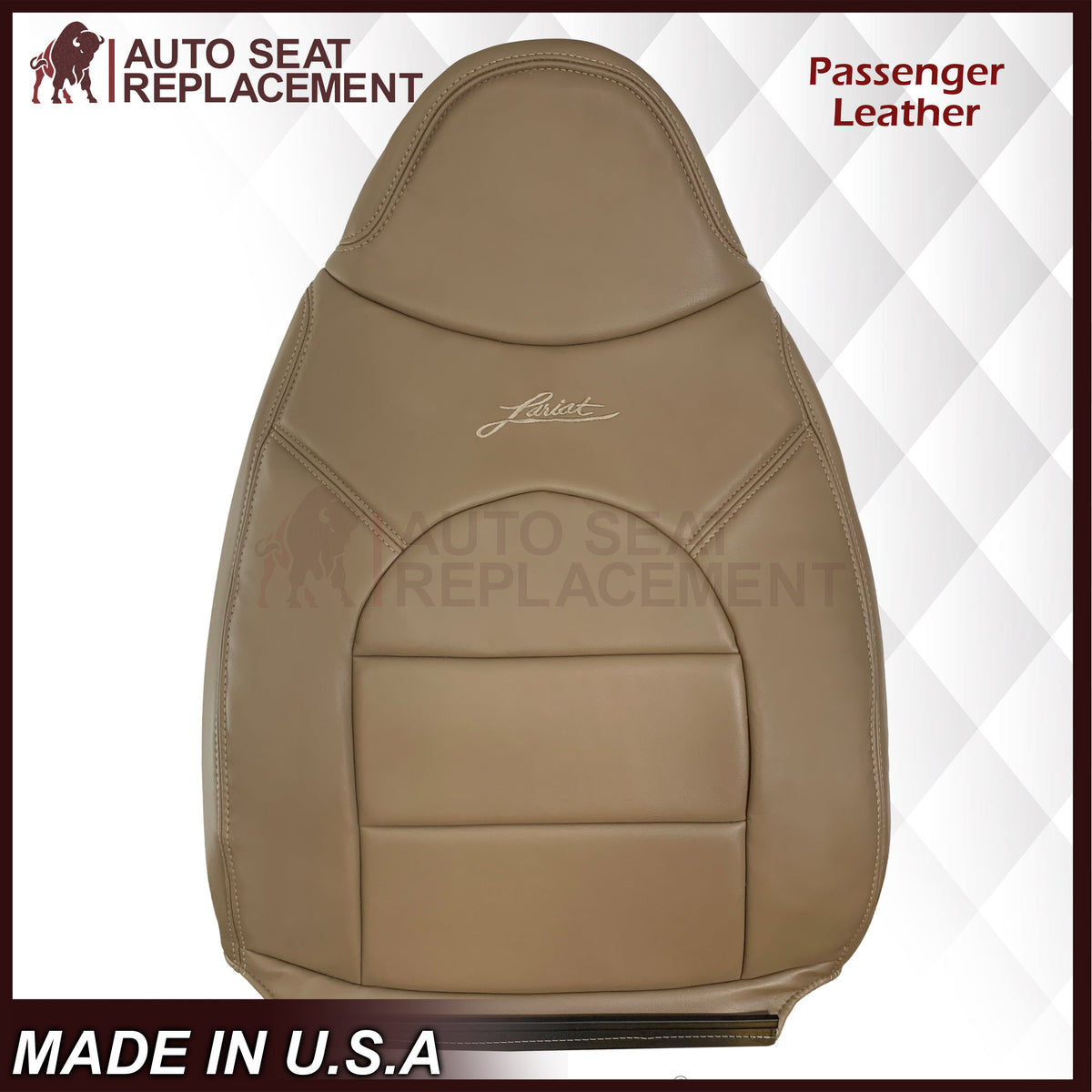 1998-1999 Ford F250 F350 Lariat Super Duty Replacement Seat Cover In Prairie "Tan"