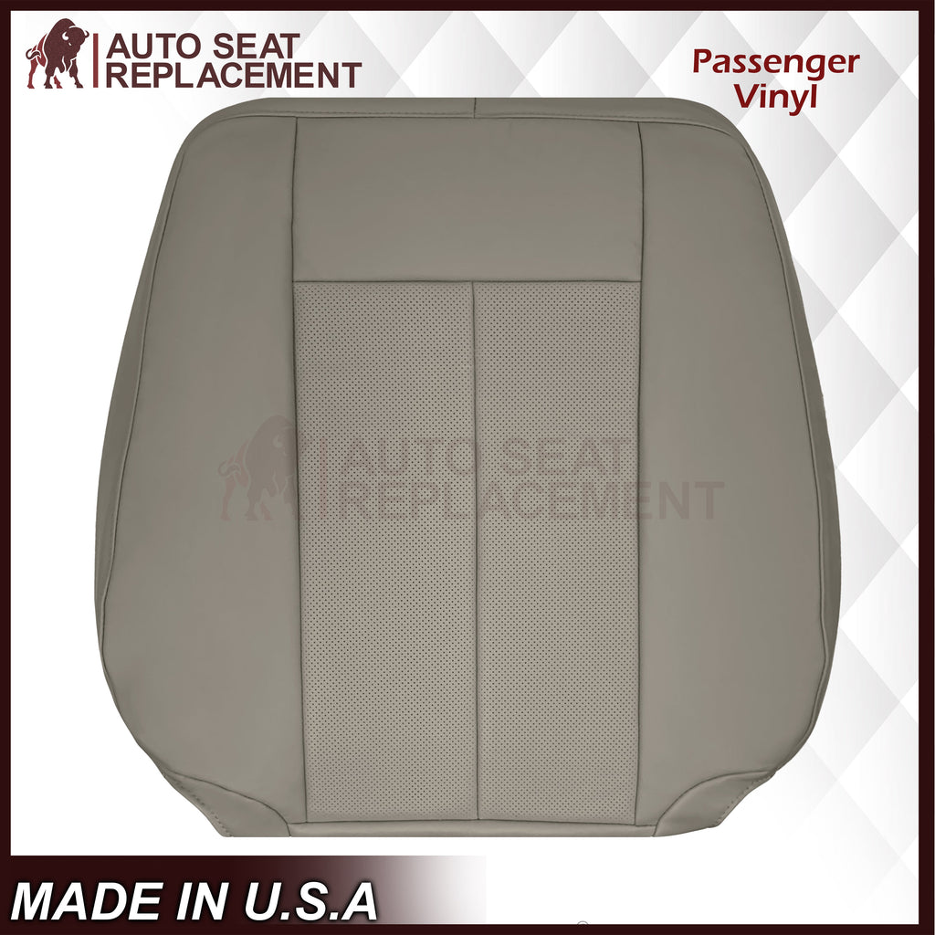 2007-2014 Ford Expedition Eddie Bauer/XLT PERFORATED Leather Replacement Seat Cover in Gray