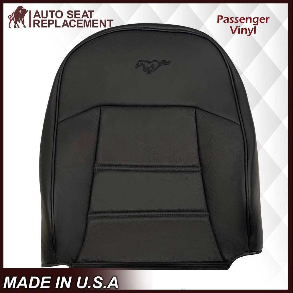 1999-2004 Ford Mustang V6 Replacement Seat Cover in Ebony Black: Choose From Variation