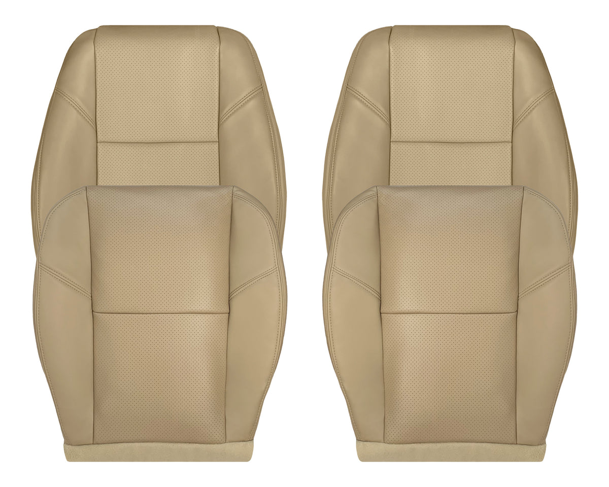 2009-2014 Cadillac Escalade Perforated Seat Cover in Light Cashmere Tan: Choose From Variation