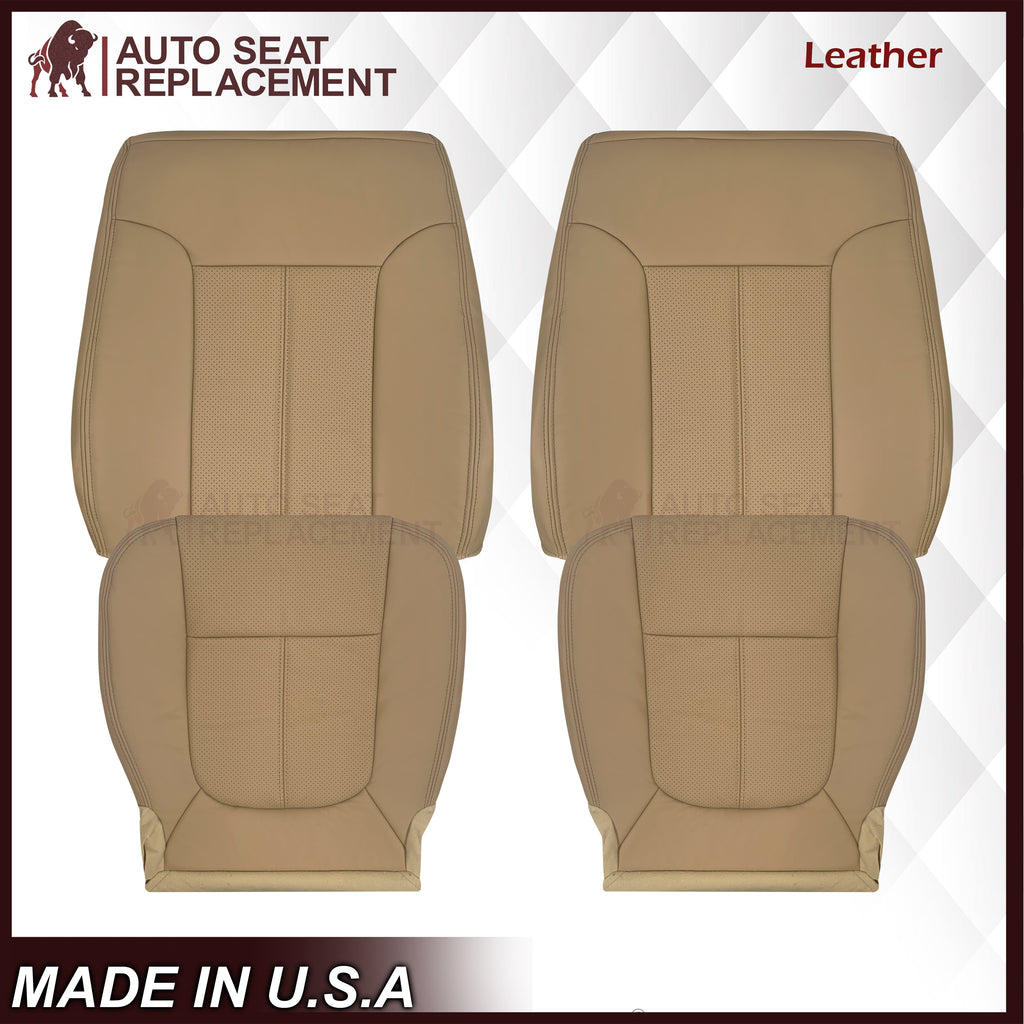 2011-2016 Ford F-250 F-350 F-450 Lariat Seat Cover Replacement in Adobe Tan: Choose From Variants