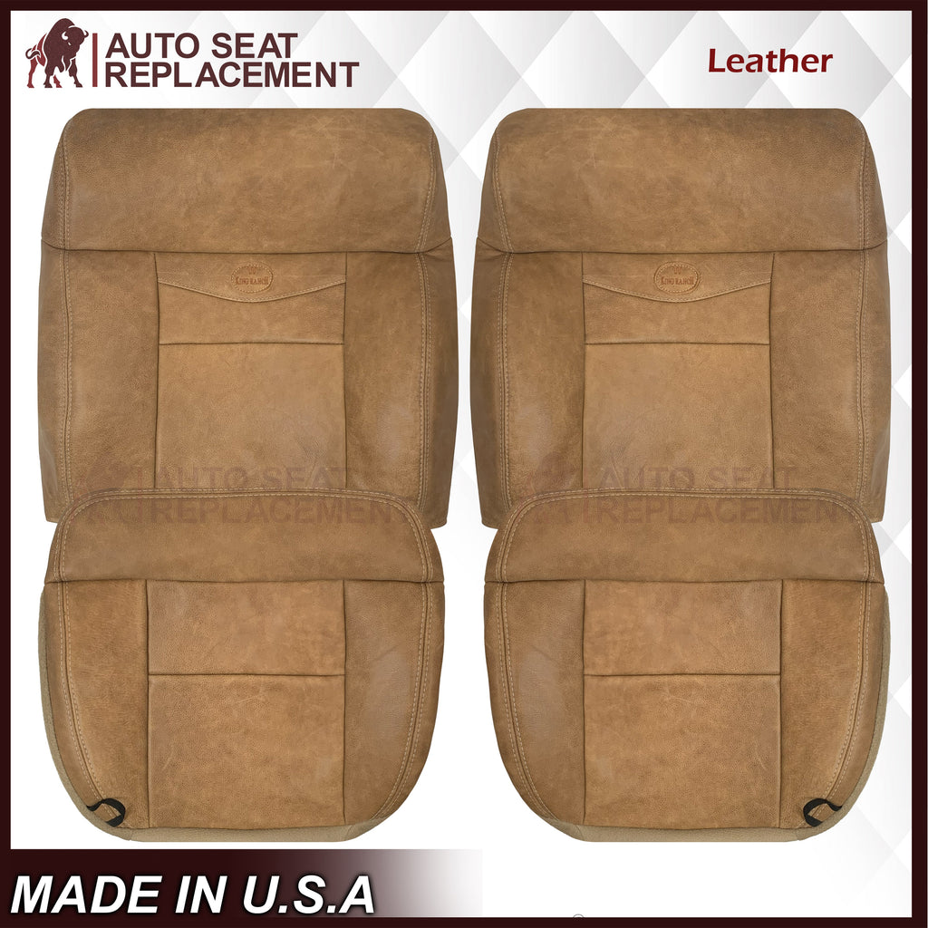 2005 2006 2007 2008 Ford F150 King Ranch New Front GENUINE LEATHER Seat Covers