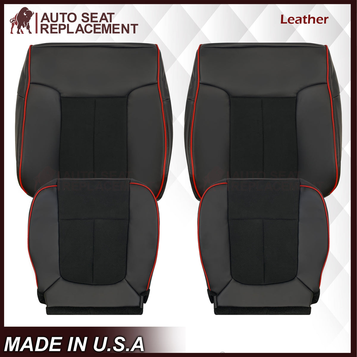 2013–2014 Ford F-150 FX4 Appearance Package Black Seat Cover with Suede Insert