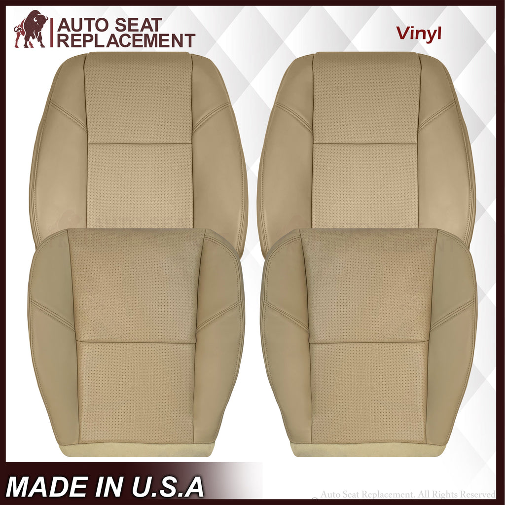 2009-2014 Cadillac Escalade Perforated Seat Cover in Light Cashmere Tan: Choose From Variation