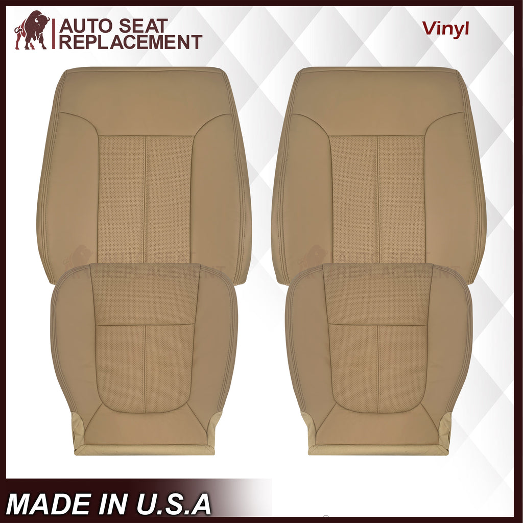2011-2016 Ford F-250 F-350 F-450 Lariat Seat Cover Replacement in Adobe Tan: Choose From Variants