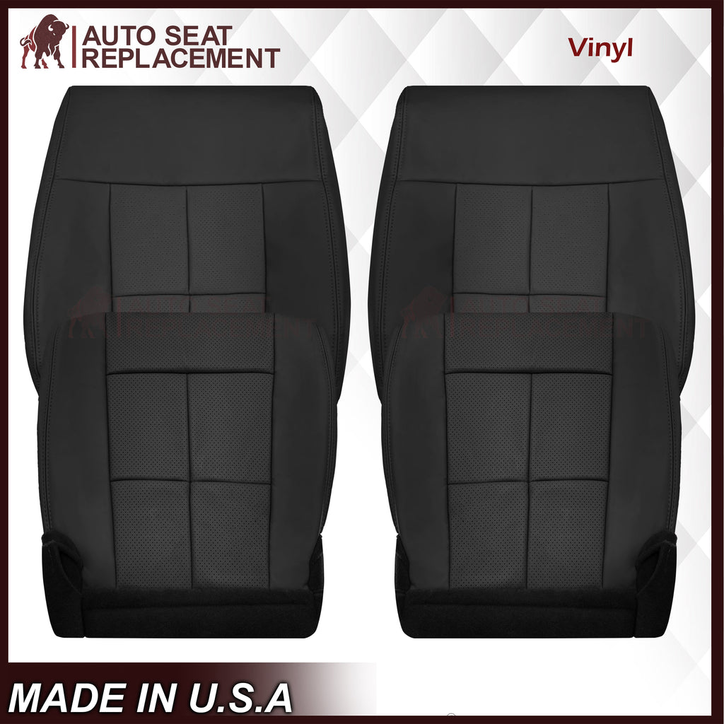 2007 - 2014 Lincoln Navigator Replacement Seat Covers in Black Leather or Synthetic Leather