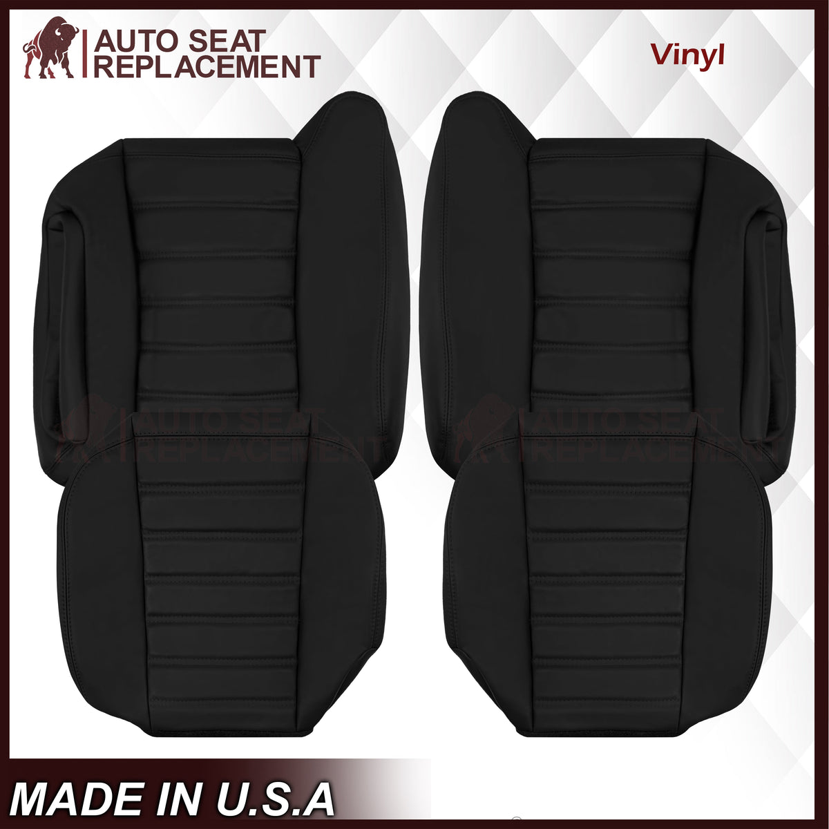 2003 - 2007 Hummer H2 SUV SUT Adventure LEATHER Seat Cover: Ebony Black