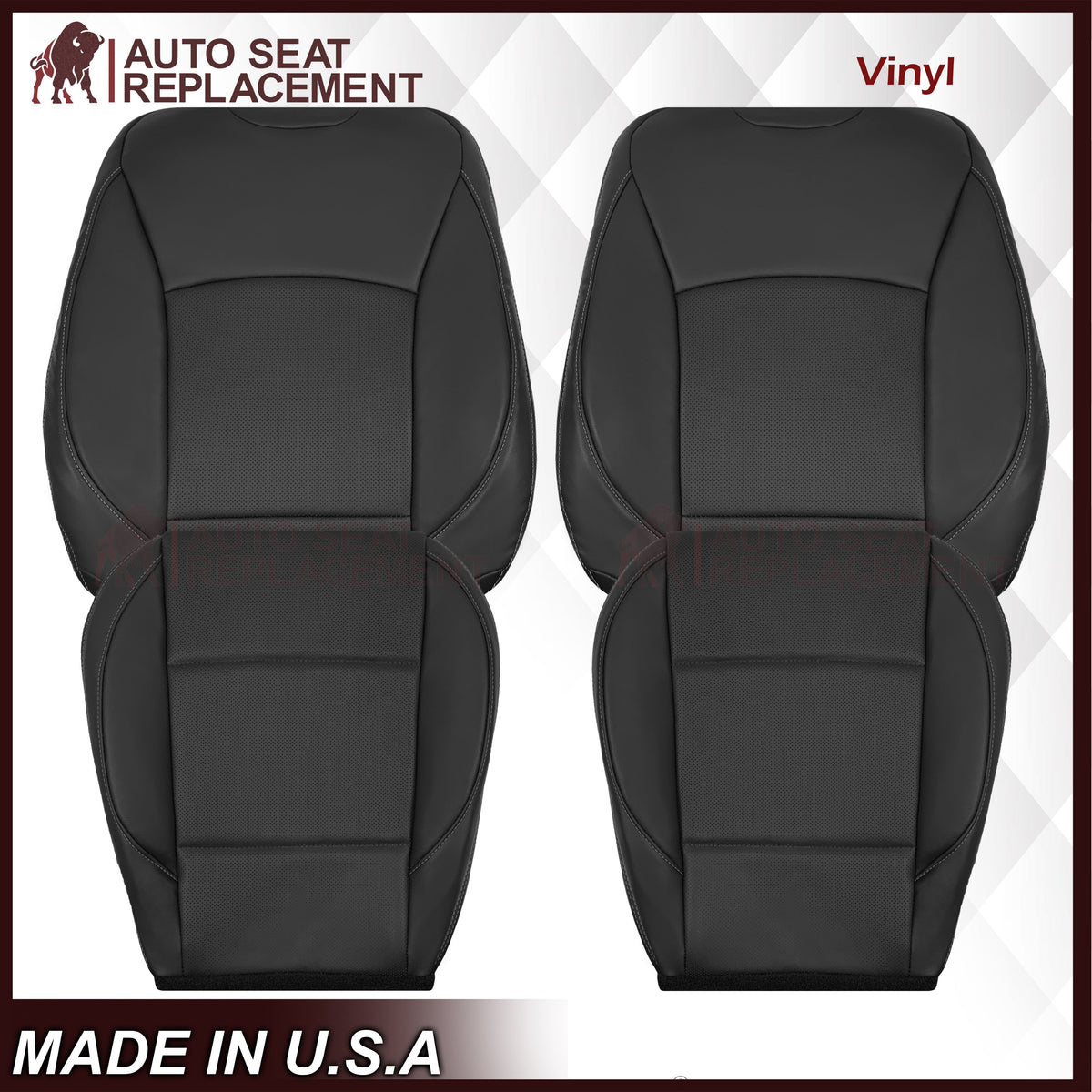 2015-2019 Subaru Outback LIMITED Replacement Leather Seat Covers: Perforated, Black