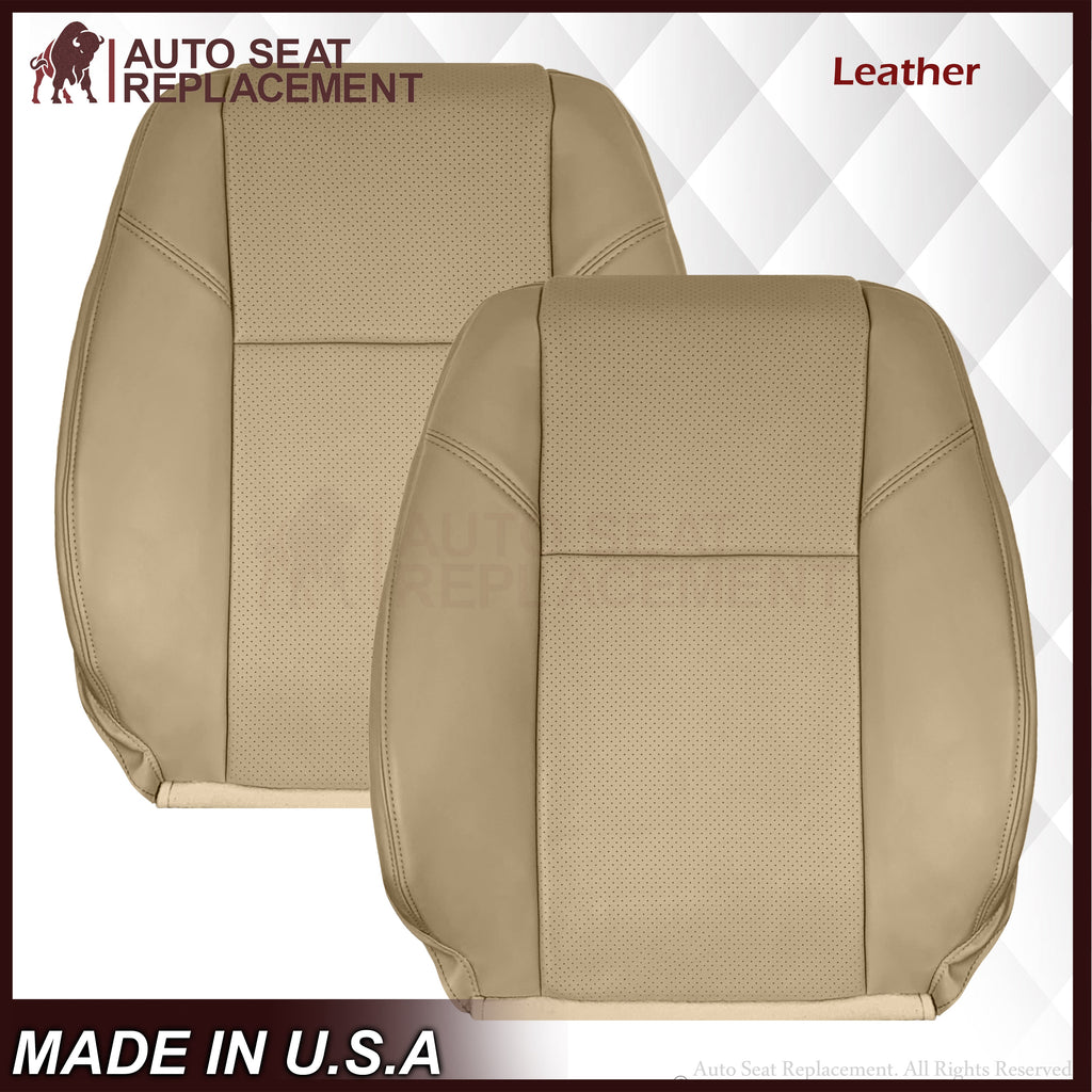 2009-2014 Cadillac Escalade Perforated Seat Cover in Light Cashmere Tan: Choose From Variation