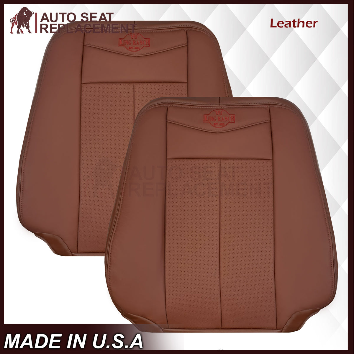 2007-2014 Ford Expedition King Ranch Replacement Leather Seat Cover: Perforated, King Ranch