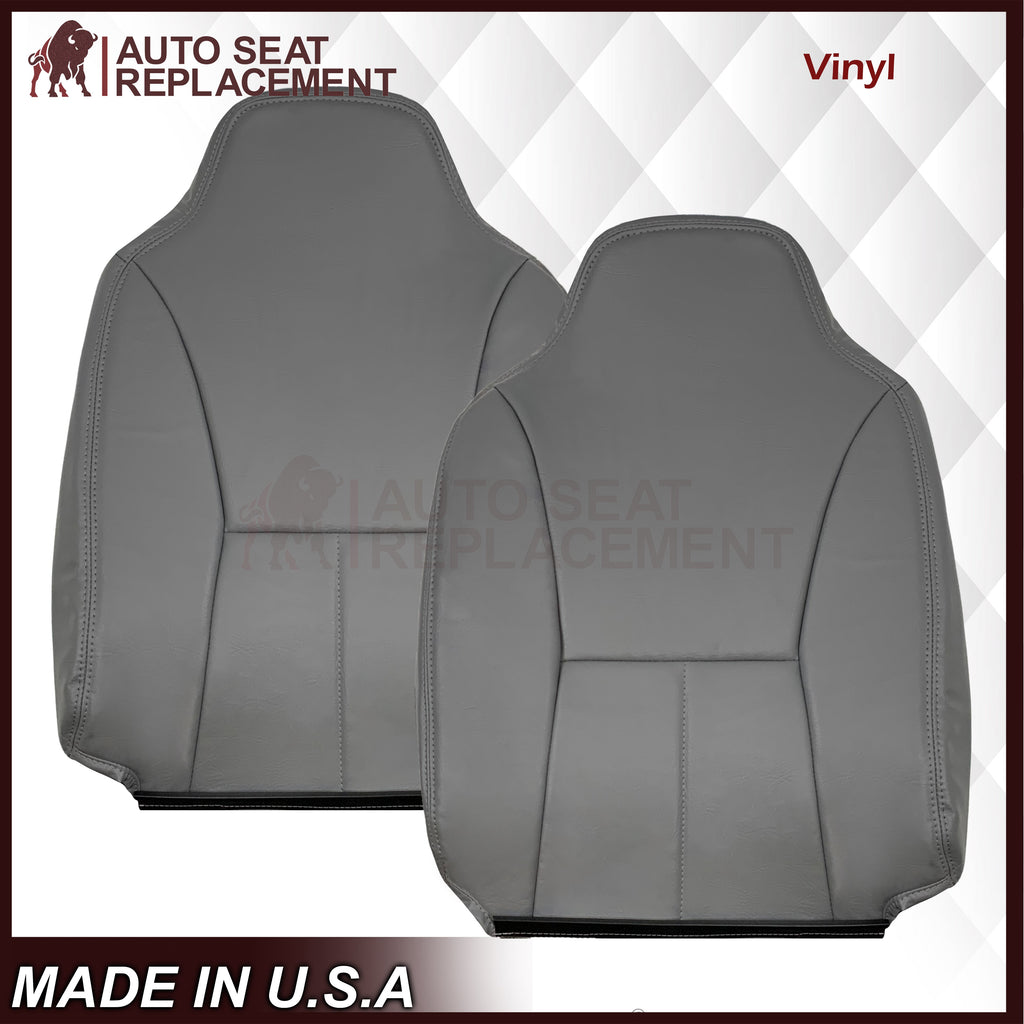 1998 - 2002 Dodge Ram 1500 Base Work Truck SINGLE CAB Seat Cover in Mist Gray Vinyl