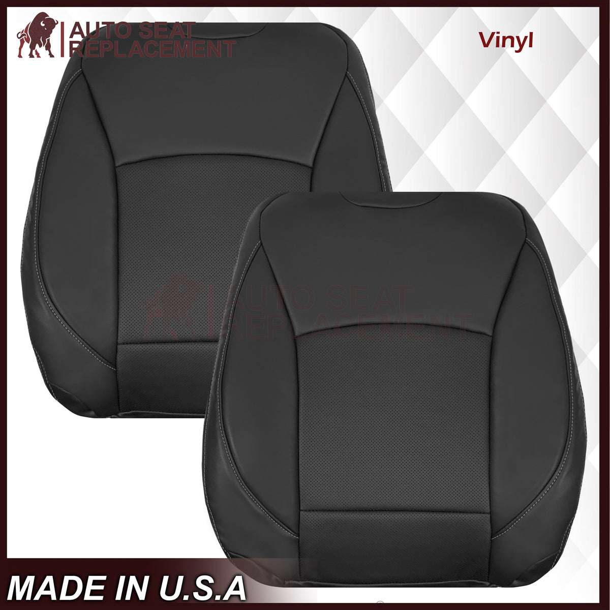 2015-2019 Subaru Outback LIMITED Replacement Leather Seat Covers: Perforated, Black