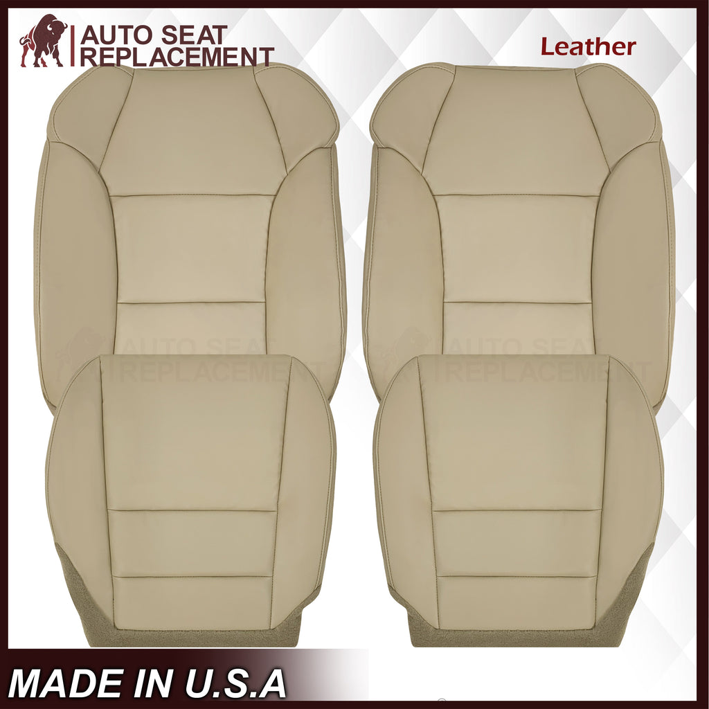 2007 - 2013 Acura MDX Driver Or Passenger Replacement Seat Covers: Non-Perforated Tan