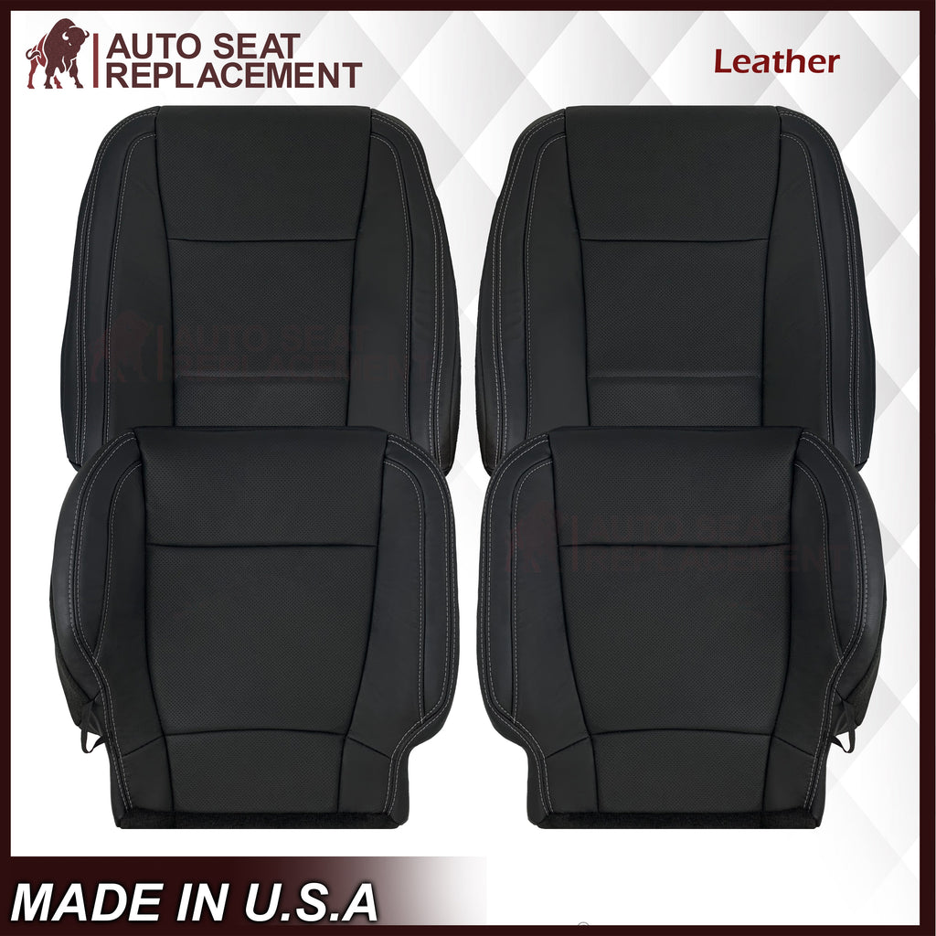2017-2021 Ford F250 XLT Replacement Seat Covers In Charcoal Black