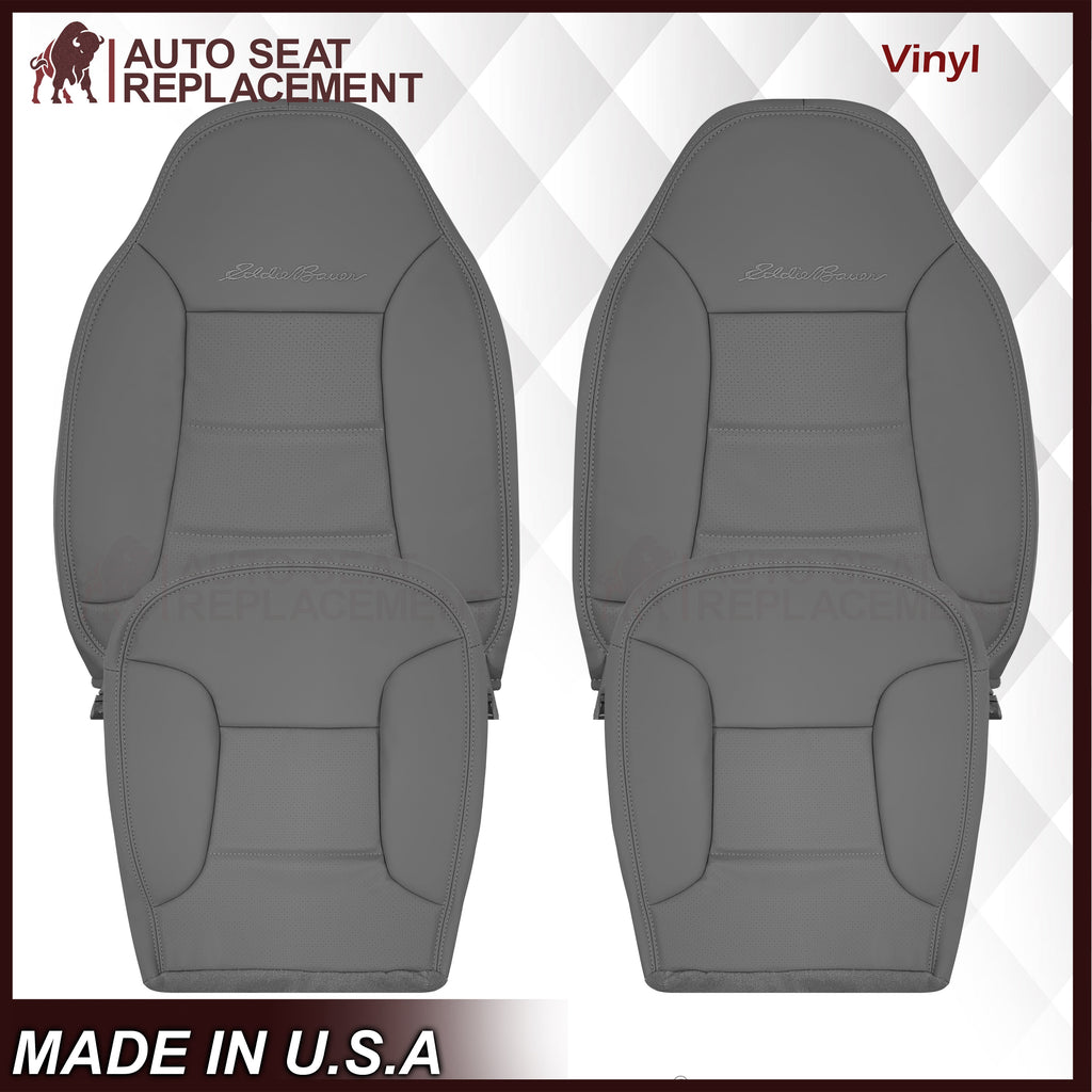 1992 - 1996 Ford Bronco Eddie Bauer Synthetic Leather Seat Cover In Gray