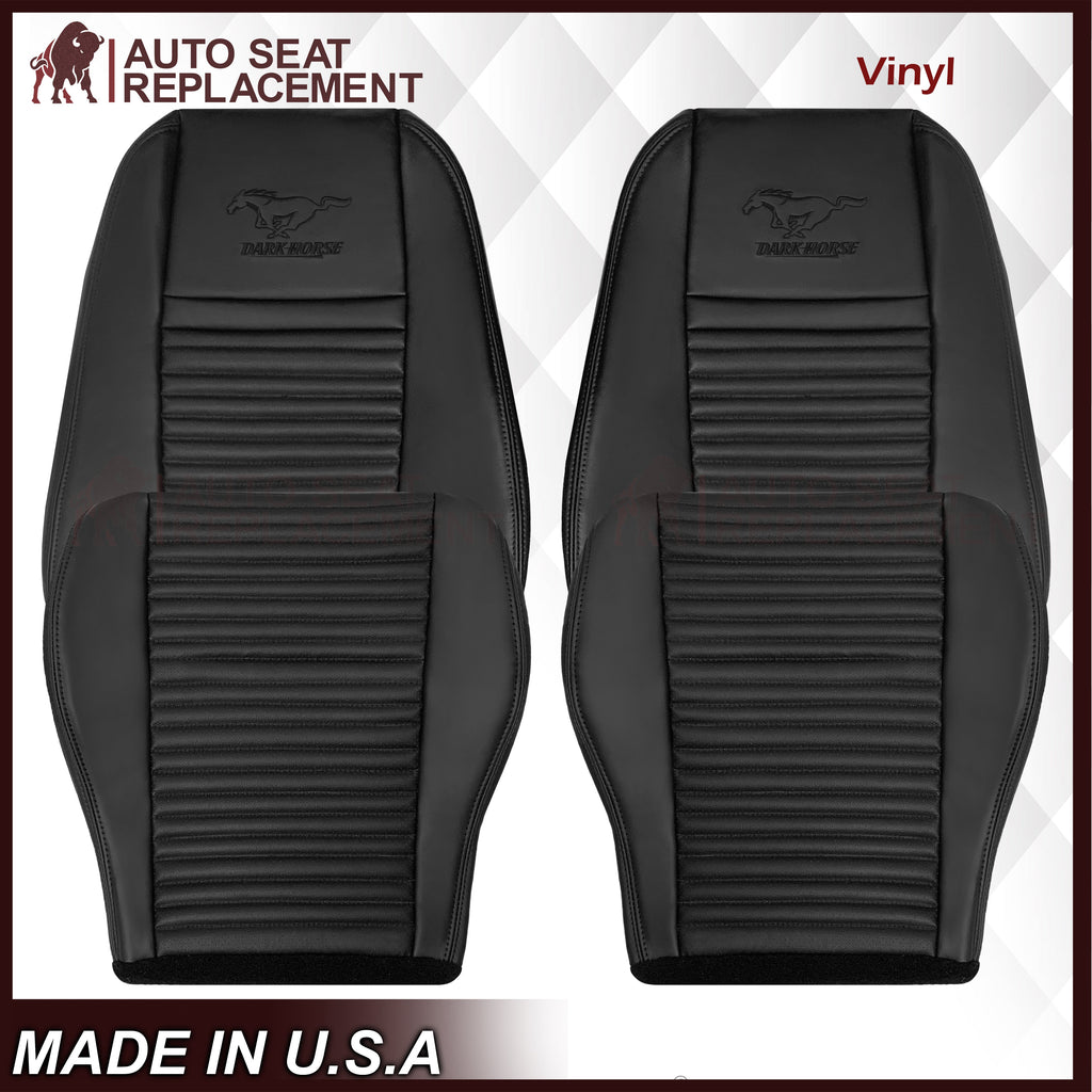 2003-2004 Ford Mustang Mach 1 ONE Replacement Leather Seat Cover in Ebony Black: Choose From Variation