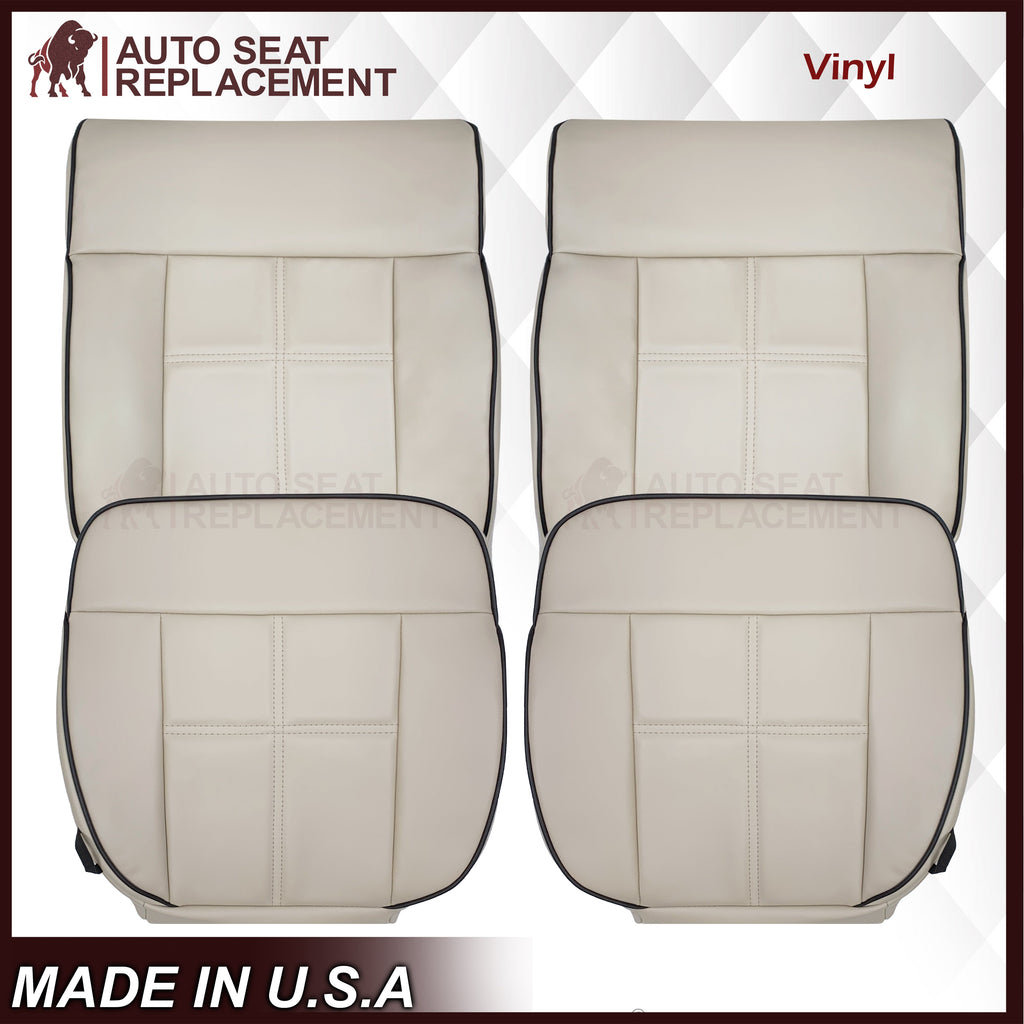 2006 2007 2008 Lincoln Mark LT Front Replacement Seat Covers in Medium Light Parchment Tan: Choose From Variants