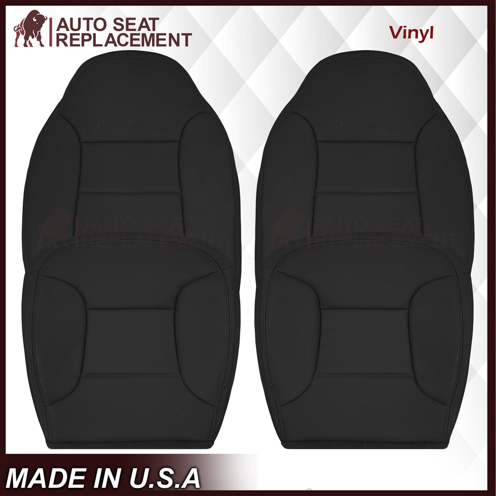 1992 - 1996 Ford Bronco Eddie Bauer Synthetic Leather Seat Cover In Black