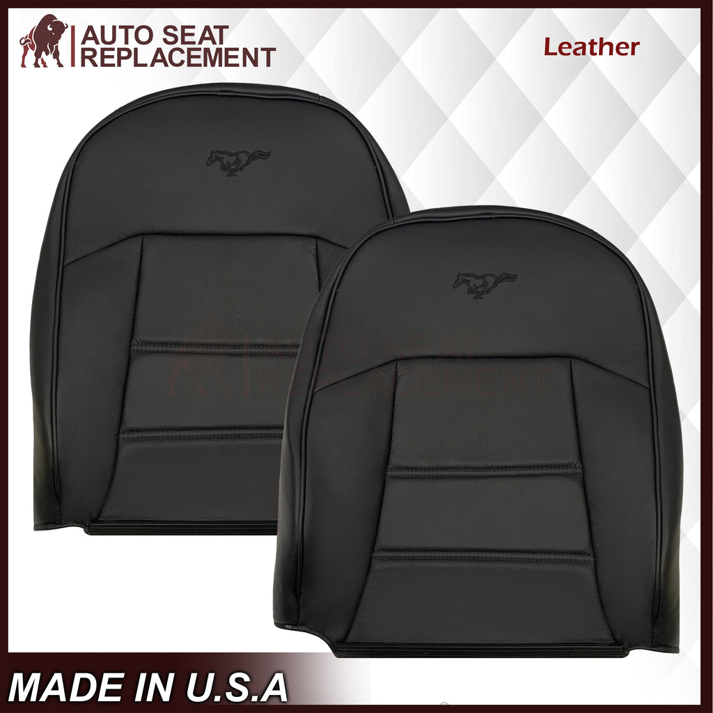 1999-2004 Ford Mustang V6 Replacement Seat Cover in Ebony Black: Choose From Variation