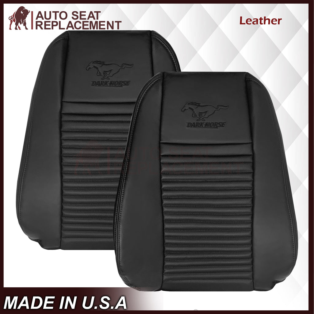 2003-2004 Ford Mustang Mach 1 ONE Replacement Leather Seat Cover in Ebony Black: Choose From Variation