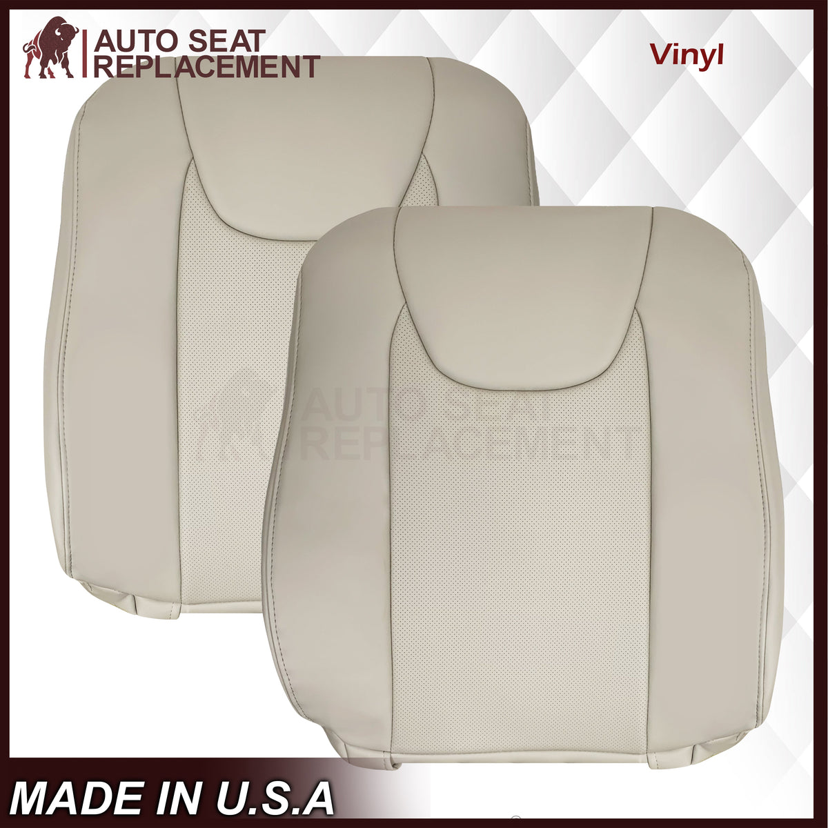 2010-2015 Lexus RX350 RX450H Replacement Synthetic Leather Seat Covers: Tan Perforated